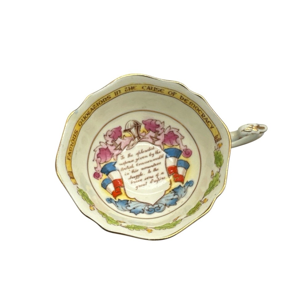 VTG & RARE: PARAGON FINE CHINA  "PATRIOTIC SERIES" Tea cup‎